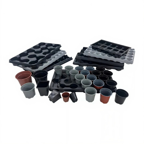 Plant pots with carry trays - with,