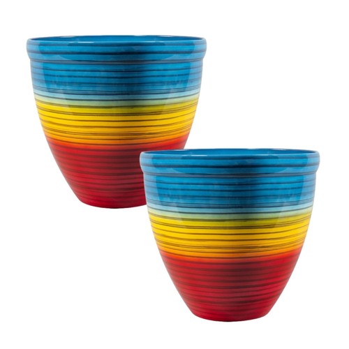 2pc round plastic rainbow - 2pc,