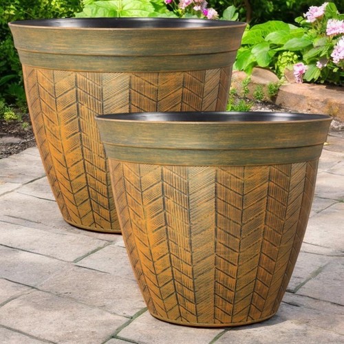Large rustic plant pot garden - rustic,